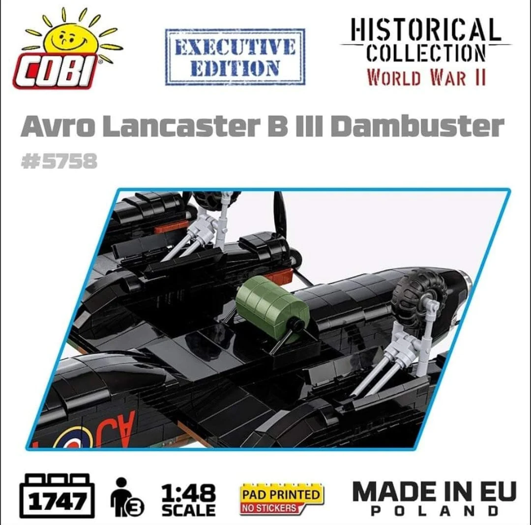 Avro Lancaster Bomber B III ''Dambusters'' brick plane model EXECUTIVE EDITION- COBI 5758- 1747 bricks - Image 10
