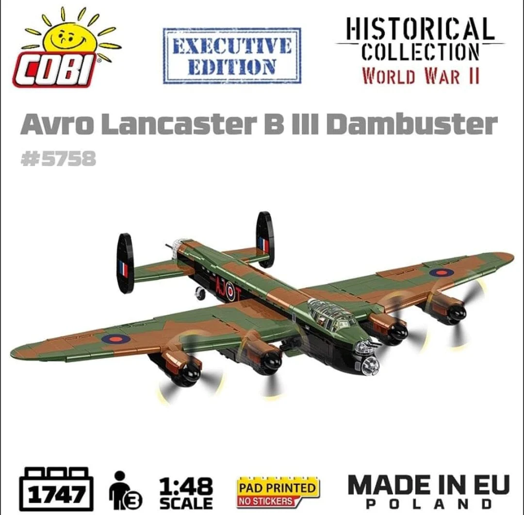 Avro Lancaster Bomber B III ''Dambusters'' brick plane model EXECUTIVE EDITION- COBI 5758- 1747 bricks - Image 6