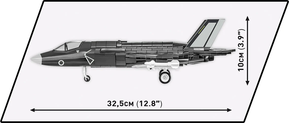 F-35B Lightning II (RAF) brick plane model - COBI 5830 - 594 bricks - Image 3