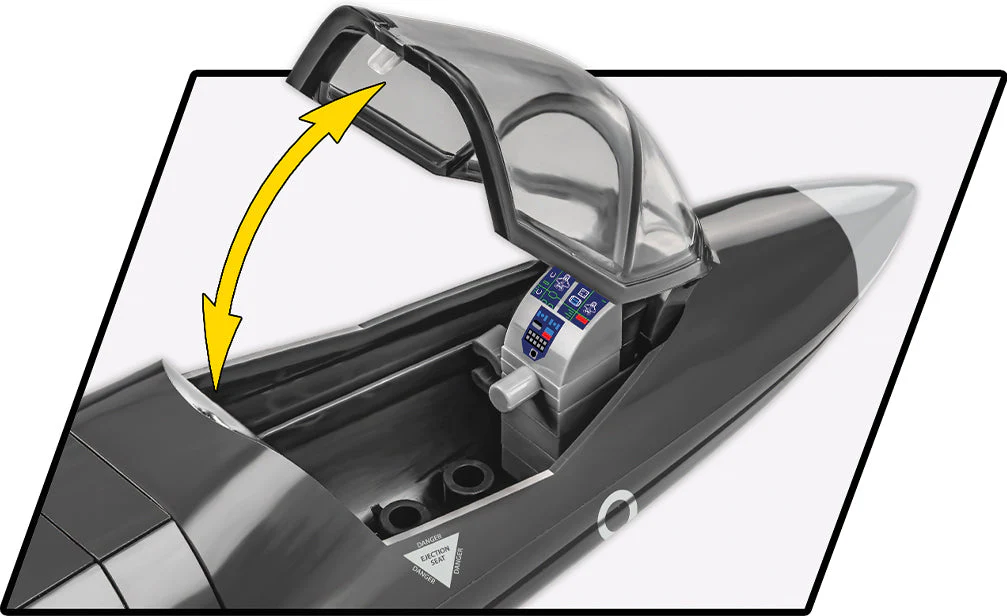 F-35B Lightning II (RAF) brick plane model - COBI 5830 - 594 bricks - Image 6
