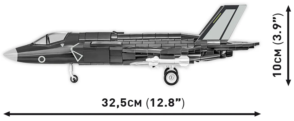 F-35B Lightning II (RAF) brick plane model - COBI 5830 - 594 bricks - Image 7