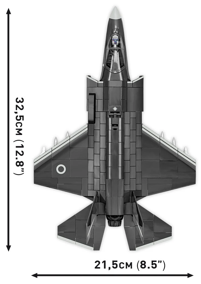 F-35B Lightning II (RAF) brick plane model - COBI 5830 - 594 bricks - Image 8