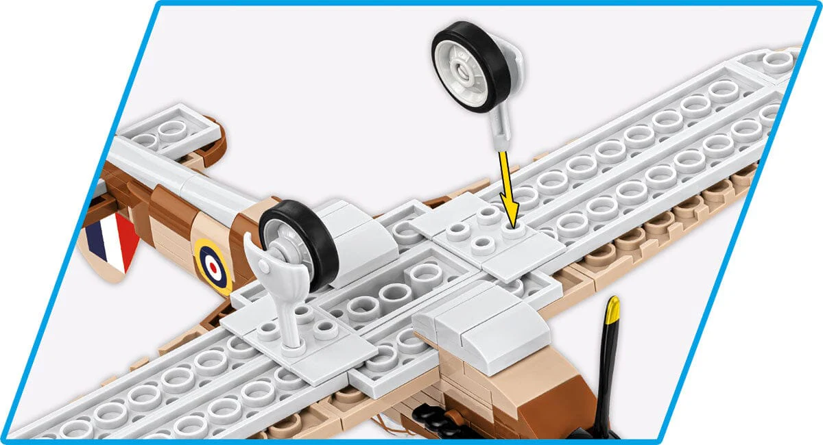 Hawker Hurricane MK.1 brick plane model - COBI 5866 - 138 bricks - Image 4