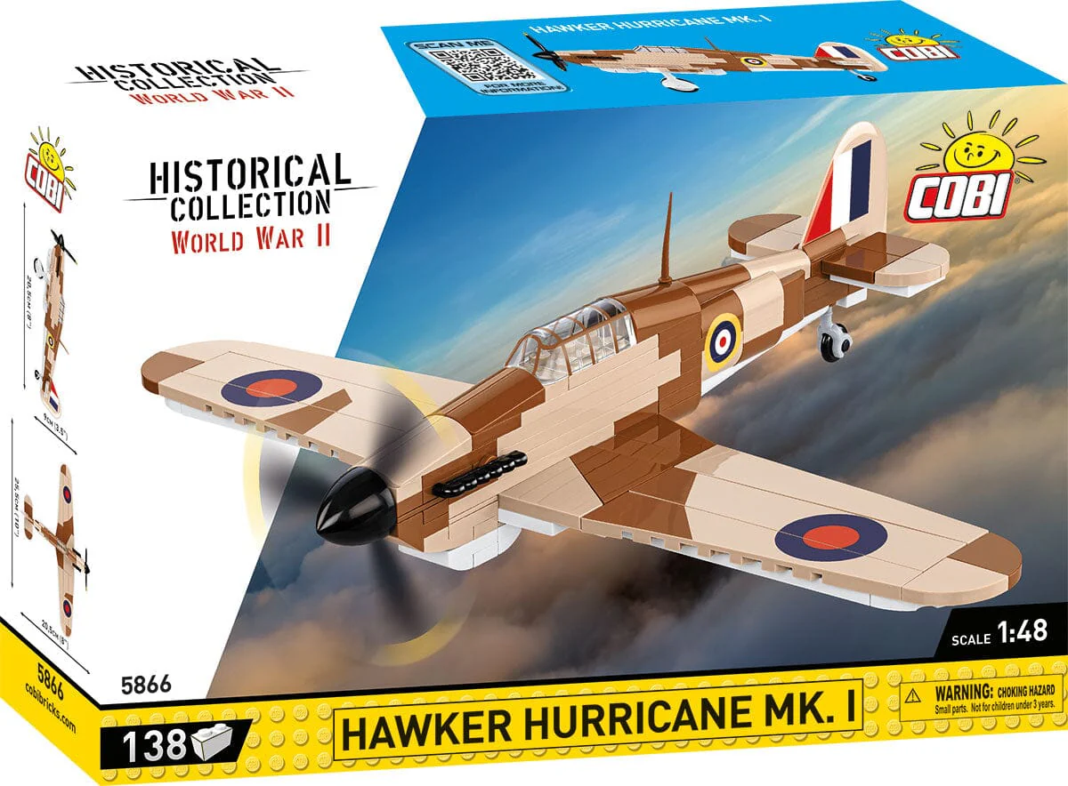 Hawker Hurricane MK.1 brick plane model - COBI 5866 - 138 bricks - Image 5