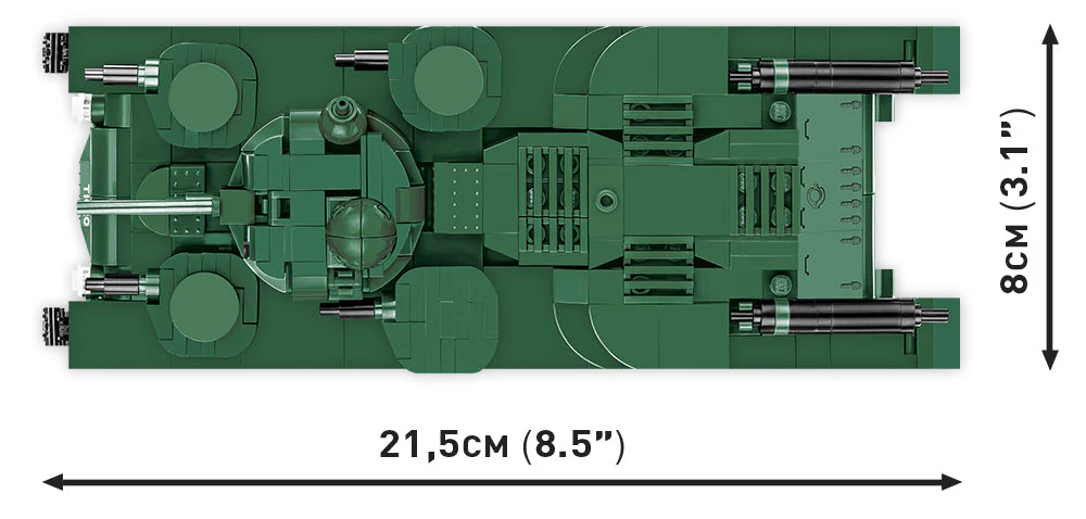 Vickers A1E1 Independent WW1 tank - COBI 2990 - 887 bricks - Image 9